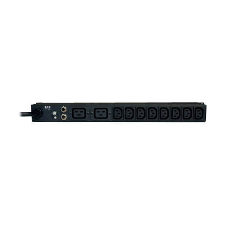 Tripp Lite PDUNV 1.9-3.8kW Single-Phase 120-240V Basic PDU 14 Outlets (12 C13 & 2 C19) C20 with 5 Adapters 10 ft. (3.05 m) Cord 1U Rack-Mount