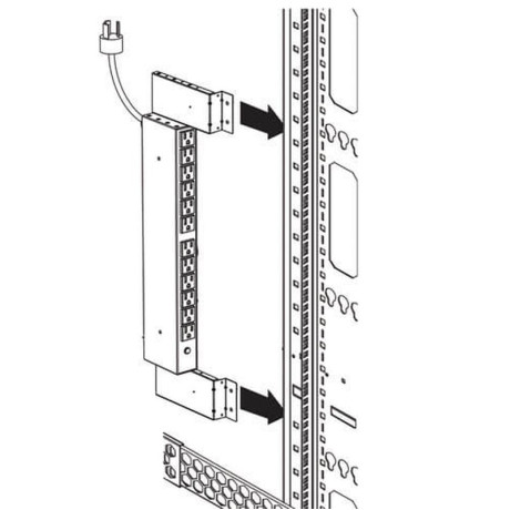 Tripp Lite PDUSIDEBRKT Bracket Accessory - enables Vertical Installation of 1U PDUs Power Strips and Surge Protectors