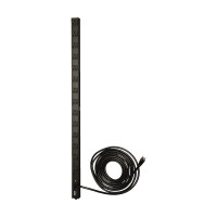 Tripp Lite PDUV15 1.4kW Single-Phase 120V Basic PDU 14 NEMA 5-15R Outlets NEMA 5-15P Input 15 ft. (4.57 m) Cord 0U Vertical