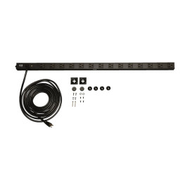 Tripp Lite PDUV15 1.4kW Single-Phase 120V Basic PDU 14 NEMA 5-15R Outlets NEMA 5-15P Input 15 ft. (4.57 m) Cord 0U Vertical
