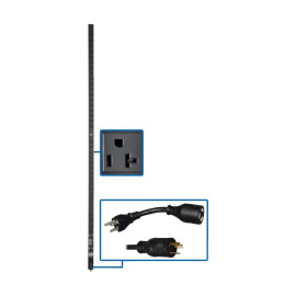 Tripp Lite PDUV20-72 2kW 100-127V Single-Phase Basic PDU - 36 NEMA 5-15/20R Outlets L5-20P Input (5-20P Adapter) 15 ft. Cord 72 in. 0U Rack