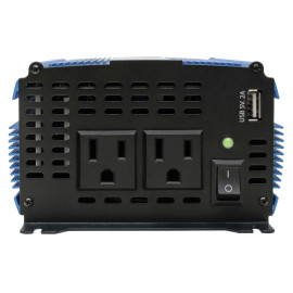 Tripp Lite PINV1000 1000W Light-Duty Compact Power Inverter with 2 AC/1 USB - 2.0A/Battery Cables Mobile