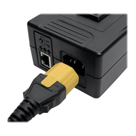 Tripp Lite PLC14YW Plug-Lock Inserts C13 Power Cord to C14 Outlet Yellow 100 Pack