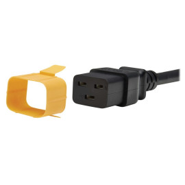Tripp Lite PLC20YW Plug-Lock Inserts C19 Power Cord to C20 Outlet Yellow 100 Pack