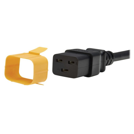 Tripp Lite PLC20YW Plug-Lock Inserts C19 Power Cord to C20 Outlet Yellow 100 Pack