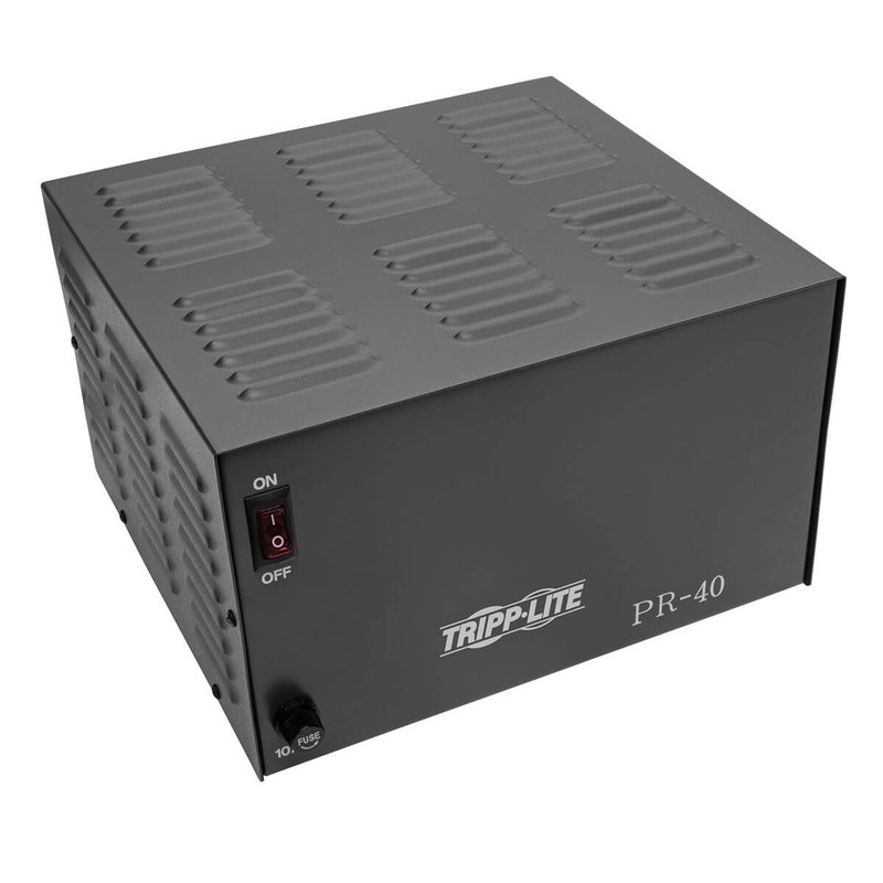 Tripp Lite PR40 TAA-Compliant 40-Amp DC Power Supply 13.8VDC Precision Regulated AC-to-DC Conversion