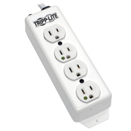 Tripp Lite PS-415-HG Safe-IT Medical-Grade Power Strip UL 1363 4 Hospital-Grade Outlets Antimicrobial 15 ft. (4.57 m) Cord