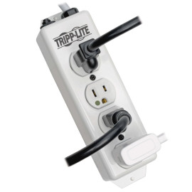 Tripp Lite PS-415-HG Safe-IT Medical-Grade Power Strip UL 1363 4 Hospital-Grade Outlets Antimicrobial 15 ft. (4.57 m) Cord