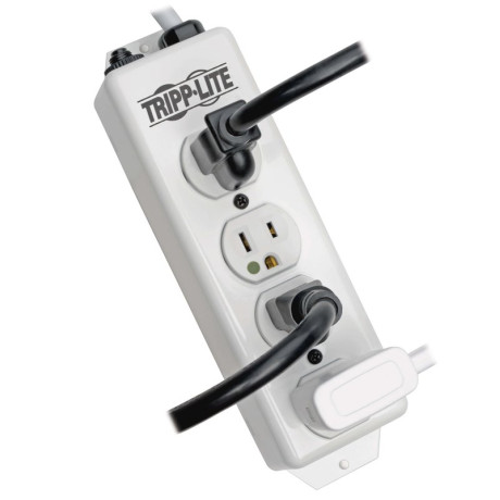 Tripp Lite PS-415-HG Safe-IT Medical-Grade Power Strip UL 1363 4 Hospital-Grade Outlets Antimicrobial 15 ft. (4.57 m) Cord