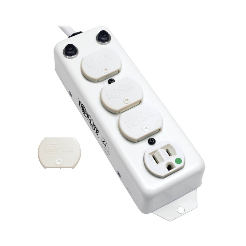 Tripp Lite PS-415-HG-OEM Safe-IT UL 1363A Medical-Grade Power Strip for Patient-Care Vicinity 4x 15A Hospital-Grade Outlets 15 ft. Cord