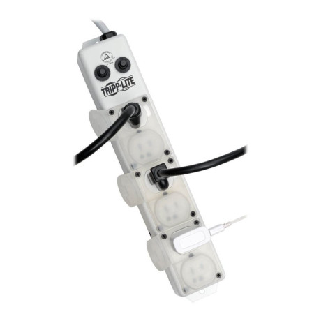 Tripp Lite PS-615-HG-OEM Safe-IT UL 1363A Medical-Grade Power Strip for Patient-Care Vicinity 6x15A Hospital-Grade Outlets Safety Covers 15 ft. Cord