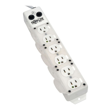 Tripp Lite PS-615-HG-OEMRA Safe-IT UL 1363A Medical-Grade Power Strip for Patient-Care Vicinity 6x Hospital-Grade Outlets 15 ft. Right-Angle Cord Safe-IT Series
