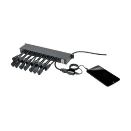 Tripp Lite PS1916D1U 16-Outlet 1U Rack-Mount AC Charger Power Strip 120V 15A 15 ft. (4.57 m) Cord