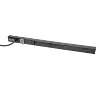 Tripp Lite PS2404RA06B 4-Outlet Power Strip Right-Angle NEMA 5-15R - 15A 120V 6 ft. (1.83 m) Cord Right-Angle 5-15P Plug 24 in. Safe-IT Series