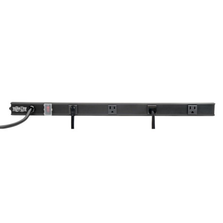 Tripp Lite PS2404RA06B 4-Outlet Power Strip Right-Angle NEMA 5-15R - 15A 120V 6 ft. (1.83 m) Cord Right-Angle 5-15P Plug 24 in. Safe-IT Series