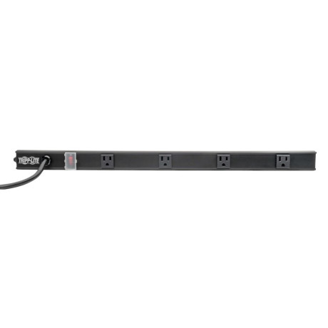 Tripp Lite PS2404RA06B 4-Outlet Power Strip Right-Angle NEMA 5-15R - 15A 120V 6 ft. (1.83 m) Cord Right-Angle 5-15P Plug 24 in. Safe-IT Series