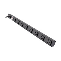 Tripp Lite PS2408B 8-Outlet Vertical Power Strip 120V 15A NEMA 5-15P 15 ft. (4.57 m) Cord 24 in. Black Housing