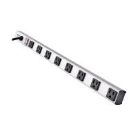 Tripp Lite PS2408RA 8 Right-Angle Outlet Vertical Power Strip 120V 15A 15 ft. (4.57 m) Cord 5-15P 24 in. Safe-IT Series