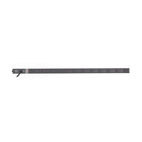 Tripp Lite PS3612B 12-Outlet Vertical Power Strip 120V 15A NEMA 5-15P 15 ft. (4.57 m) Cord 36 in. Black Housing