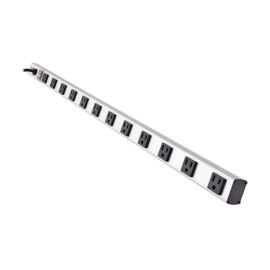 Tripp Lite PS3612RA 12 Right-Angle Outlet Vertical Power Strip 120V 15A 15 ft. (4.57 m) Cord 5-15P 36 in.