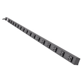 Tripp Lite PS4816B 16-Outlet Vertical Power Strip 120V 15A NEMA 5-15P 15 ft. (4.57 m) Cord 48 in. Black Housing
