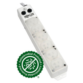 Tripp Lite PS607HG20AOEM Safe-IT UL 1363A Medical-Grade Power Strip for Patient-Care Vicinity 6x 20A Hospital-Grade Outlets Safety Covers 7 ft. Cord
