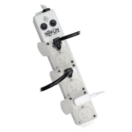 Tripp Lite PS607HG20AOEM Safe-IT UL 1363A Medical-Grade Power Strip for Patient-Care Vicinity 6x 20A Hospital-Grade Outlets Safety Covers 7 ft. Cord