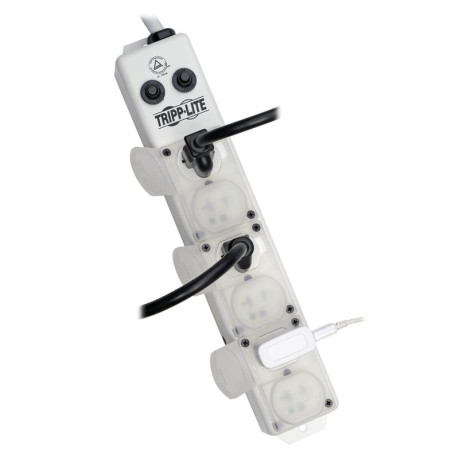 Tripp Lite PS615HG20AOEM Safe-IT UL 1363A Medical-Grade Power Strip for Patient-Care Vicinity 6x 20A Hospital-Grade Outlets 15 ft. (4.57 m) Cord Safe-IT Series