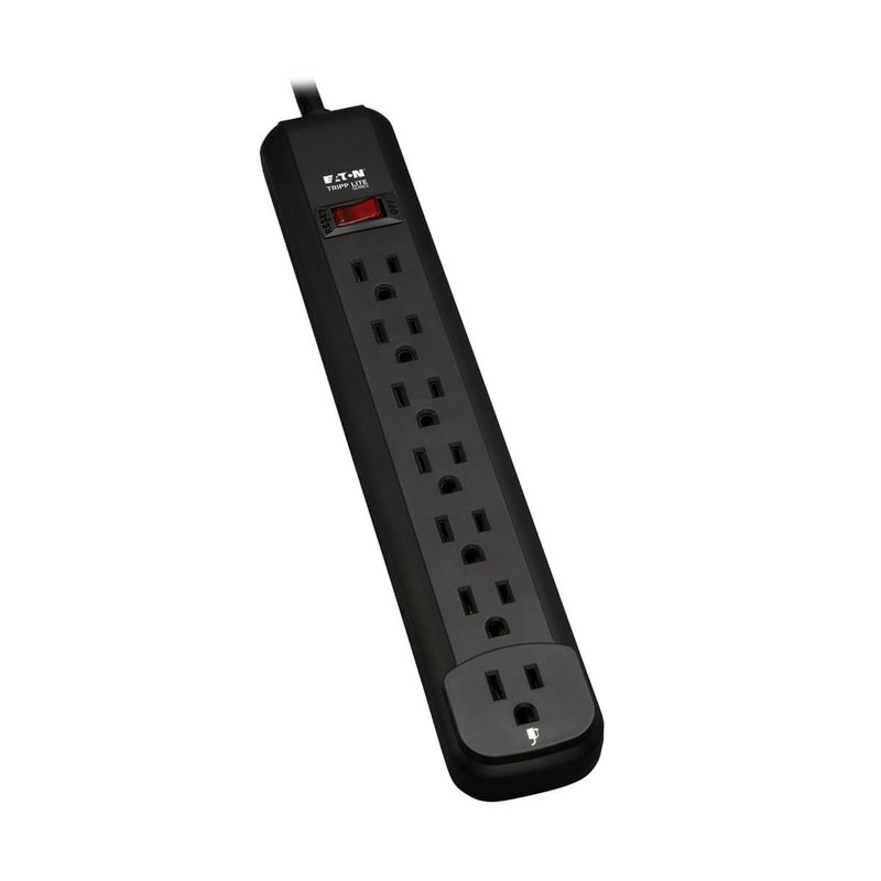 Tripp Lite PS725B Power It! 7-Outlet Power Strip 25 ft. (7.62 m) Cord Black Housing Safe-IT Series