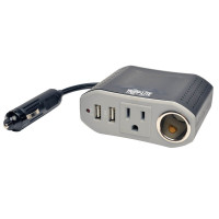 Tripp Lite PV100USB 100W PowerVerter Ultra-Compact Car Inverter with Outlet 12V CLA Receptacle and 2 USB Charging Ports PowerVerter Series