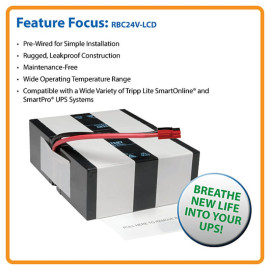 Tripp Lite RBC24V-LCD 2U UPS Replacement Battery Cartridge for Select UPS