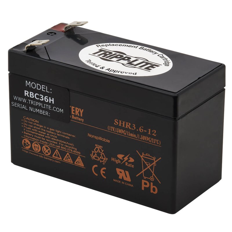 Tripp Lite RBC36H UPS Replacement Battery Cartridge for Select AVR550U/AVRX550U UPS Systems 12V UPS Replacement Batteries