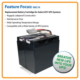 Tripp Lite RBC7A UPS Replacement Battery Cartridge for select APC UPS