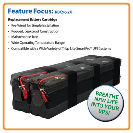 Tripp Lite RBC96-2U 2U UPS Replacement 72VDC Battery Cartridge for Select SmartOnline UPS
