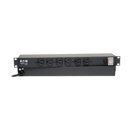 Tripp Lite RS-0615-F 1U Rack-Mount Network Server Power Strip 120V 15A 6-Outlet (Front-Facing) 15 ft. (4.57 m) Cord