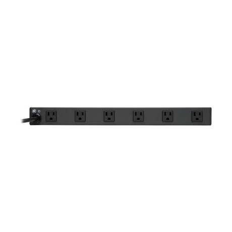 Tripp Lite RS-1215-RA 1U Rack-Mount Power Strip 120V 15A 5-15P 12 Right-Angle 5-15R Outlets (6 Front-Facing 6 Rear-Facing) 15 ft. (4.57 m) Cord Power Strip Rack