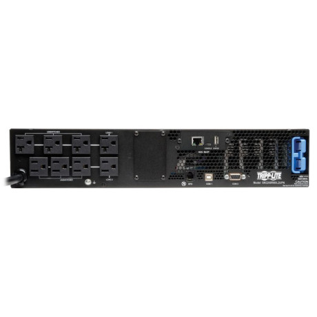 Tripp Lite SM2200RMXL2UPN SmartPro 120V 2200VA 1920W Line-Interactive Sine Wave UPS 2U Extended Run WEBCARDLXE LCD USB DB9