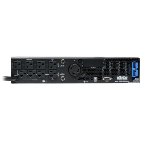 Tripp Lite SM3000RMXL2UTAA TAA SmartPro 120V 3kVA 2.88kW Line-Interactive Sine Wave UPS 2U Extended Run Network Card Options LCD USB DB9 UPS Battery Backup