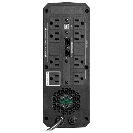 Tripp Lite SMART1000PSGLCD 1000VA 600W 120V Pure Sine Wave Gaming UPS Battery Backup - LCD AVR RGB LEDs USB Charging Power Saving UPS Battery Backup