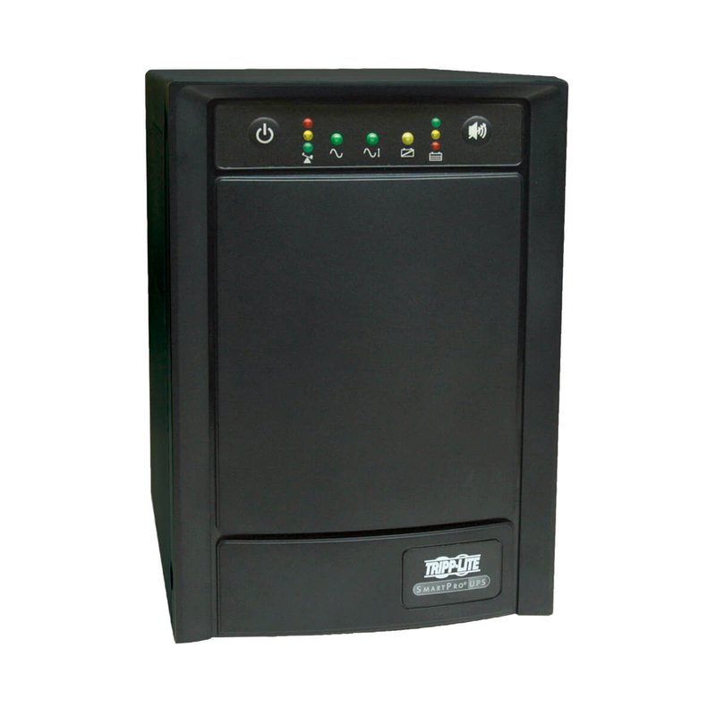 Tripp Lite SMART1050SLT SmartPro 120V 1.05kVA 650W Line-Interactive Sine Wave UPS Tower Network Card Options USB DB9 8 Outlets