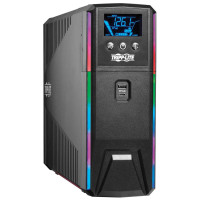 Tripp Lite SMART1500PSGLCD 1500VA 900W 120V Pure Sine Wave Gaming UPS Battery Backup - LCD AVR RGB LEDs USB Charging Power Saving UPS Battery Backup
