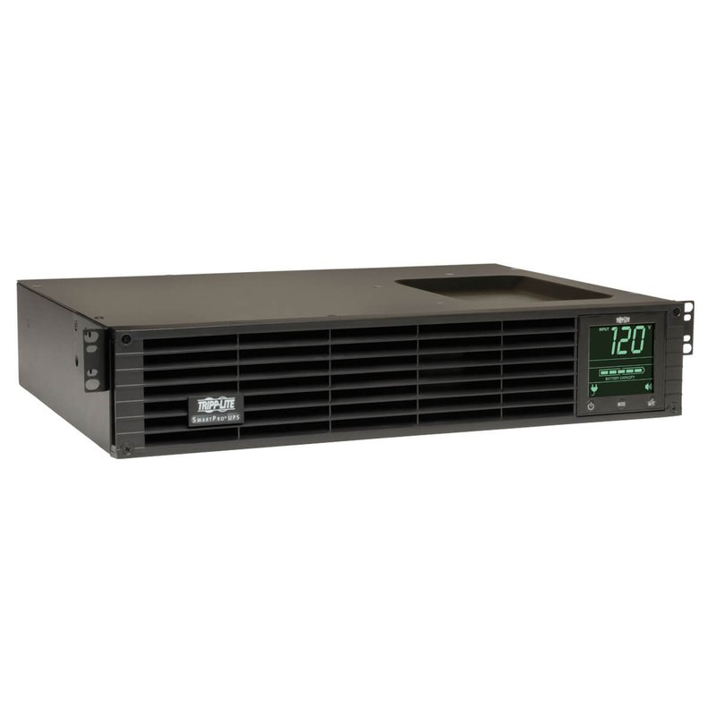 Tripp Lite SMART1500RM2UN SmartPro 120V 1.5kVA 1.35kW Line-Interactive Sine Wave UPS 2U Rack/Tower WEBCARDLX Network Interface LCD USB 8 Outlets UPS Battery Backup