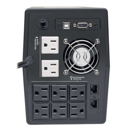 Tripp Lite SMART1500TSU 1440VA 1200W Line-Interactive UPS - 8 NEMA 5-15R Outlets AVR 120V 50/60 Hz USB LCD Tower