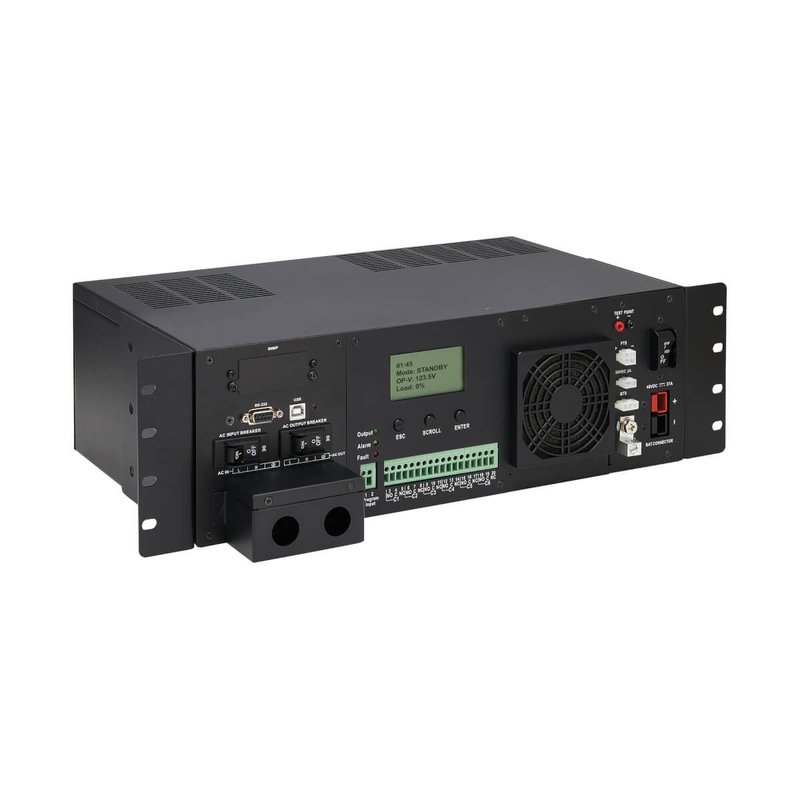Tripp Lite SMART1524ET 120VAC 24VDC 2000VA 1600W Extreme Temperature Network UPS for Industrial and Traffic Networks 3U Hardwire TAA UPS Battery Backup