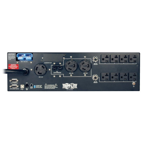 Tripp Lite SMART5000XFMRXL SmartPro 208 & 120V 5kVA 3.75kW Line-Interactive Sine Wave UPS 3U Extended Run Network Card Options USB DB9