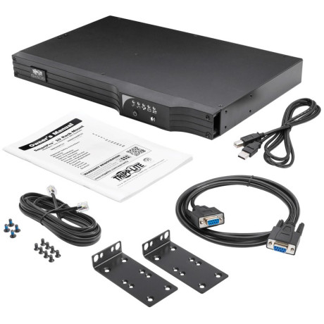 Tripp Lite SMART500RT1U 500VA 300W 120V Line-Interactive UPS - 6 NEMA 5-15R Outlets USB DB9 Network Card Option 1U Rack/Tower UPS Battery Backup