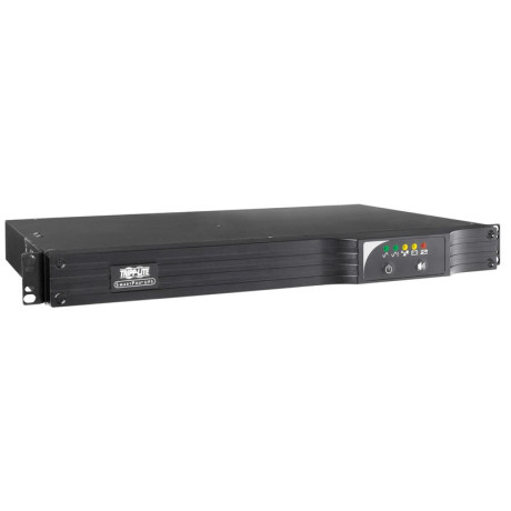 Tripp Lite SMART500RT1UN SmartPro 120V 500VA 300W Line-Interactive UPS 1U WEBCARDLX USB DB9 6 Outlets UPS Battery Backup