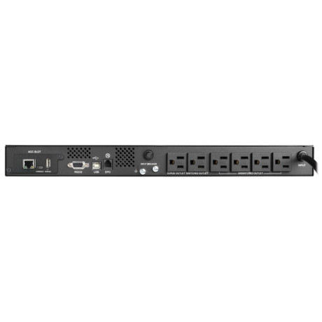 Tripp Lite SMART500RT1UN SmartPro 120V 500VA 300W Line-Interactive UPS 1U WEBCARDLX USB DB9 6 Outlets UPS Battery Backup