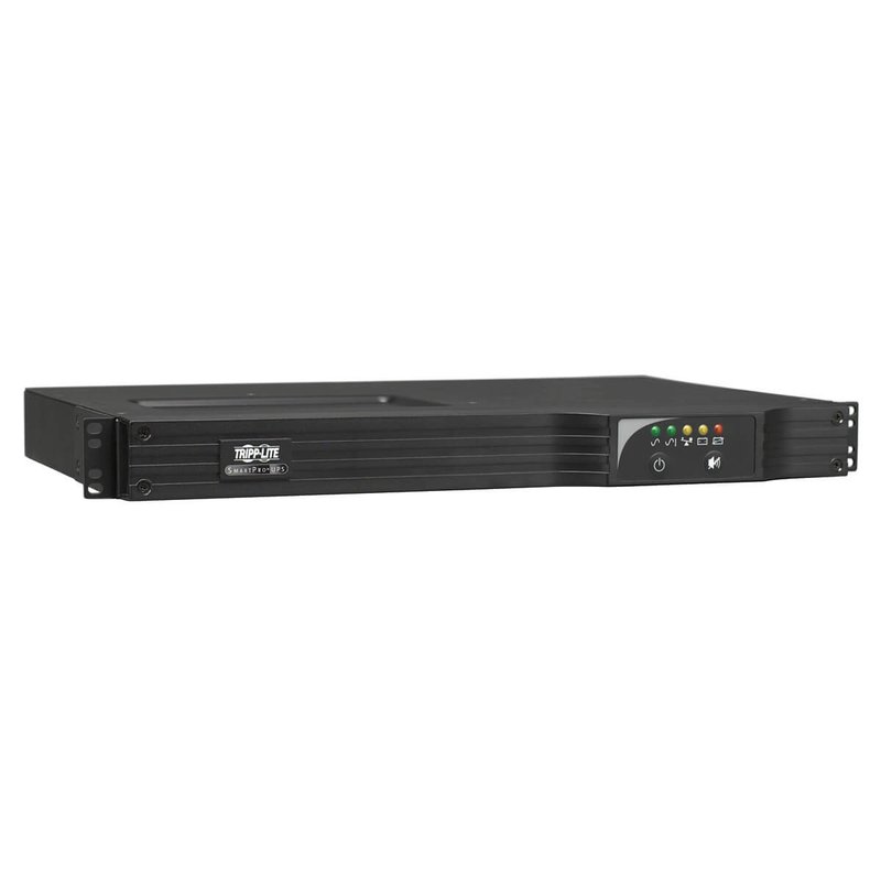 Tripp Lite SMART500RT1UTAA TAA-Compliant SmartPro 120V 500VA 300W Line-Interactive UPS 1U Rack/Vertical Network Card Options USB DB9 Serial