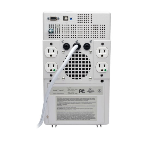 Tripp Lite SMART700HG SmartPro 120V 700VA 450W Medical-Grade Line-Interactive Tower UPS with 4 Outlets Full Isolation USB DB9 UPS Battery Backup